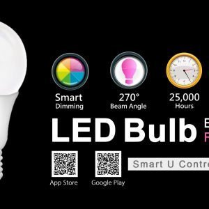 Smart Home Automation - 2 Edison E27 9W Smart Rainbow Bulb