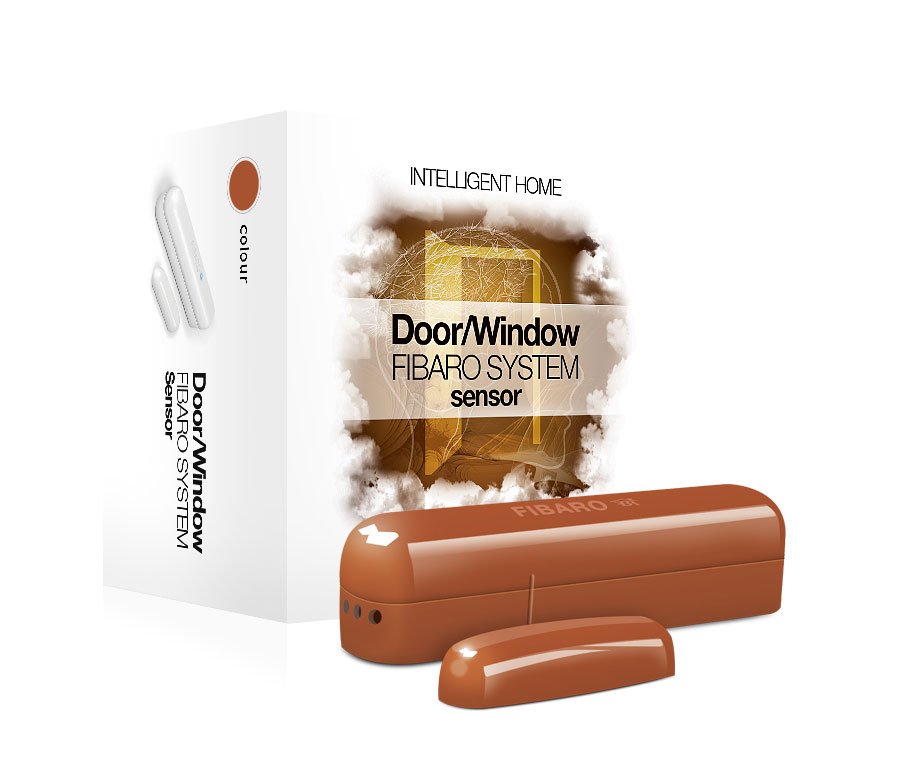 ZWave Brown Door / Window Sensor Fibaro Smart Sensors Australia