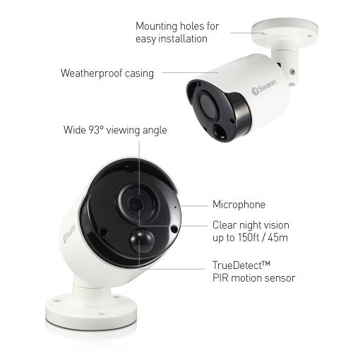 Smart Home Automation - Swann 5MP Thermal Sensing Dome PIR Security Camera