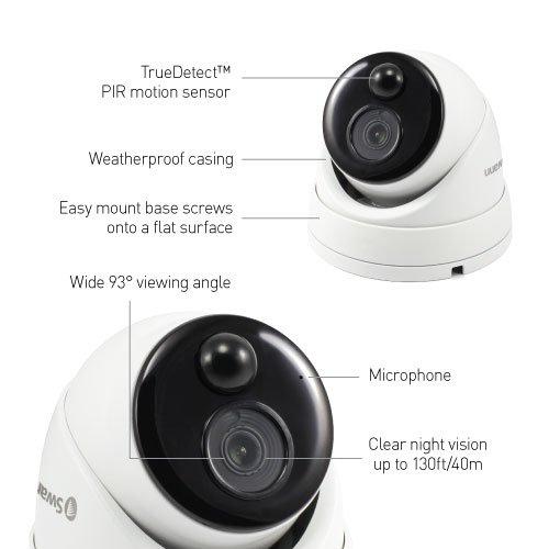 Smart Home Automation - Swann 4 x 4K Ultra HD Thermal Sensing Dome IP Security Cameras