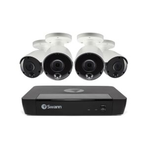 Swann 4 x 4K Bullet Camera with 8 Channel NVR