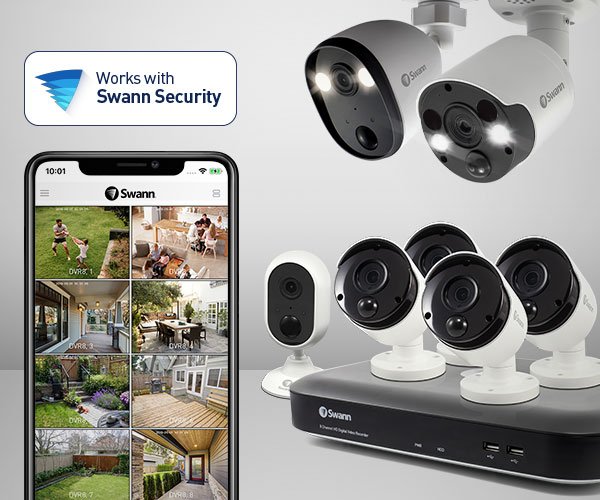 Smart Home Automation - Swann Wireless 2MP Security Camera with Solar Charging Panel