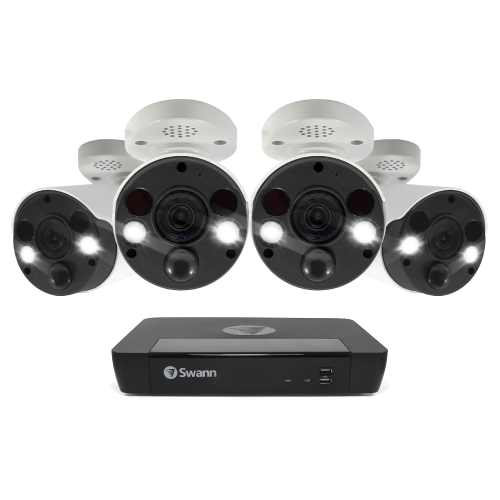Swann 4 x 8MP 4K Spotlight Audio Camera with 2TB NVR