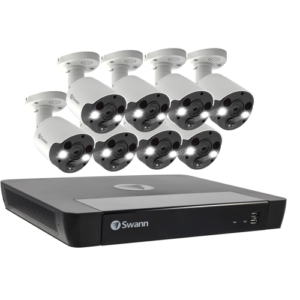 Smart Home Automation - Swann 8 Spotlight Camera 16 Channel 4K Ultra HD NVR Security System