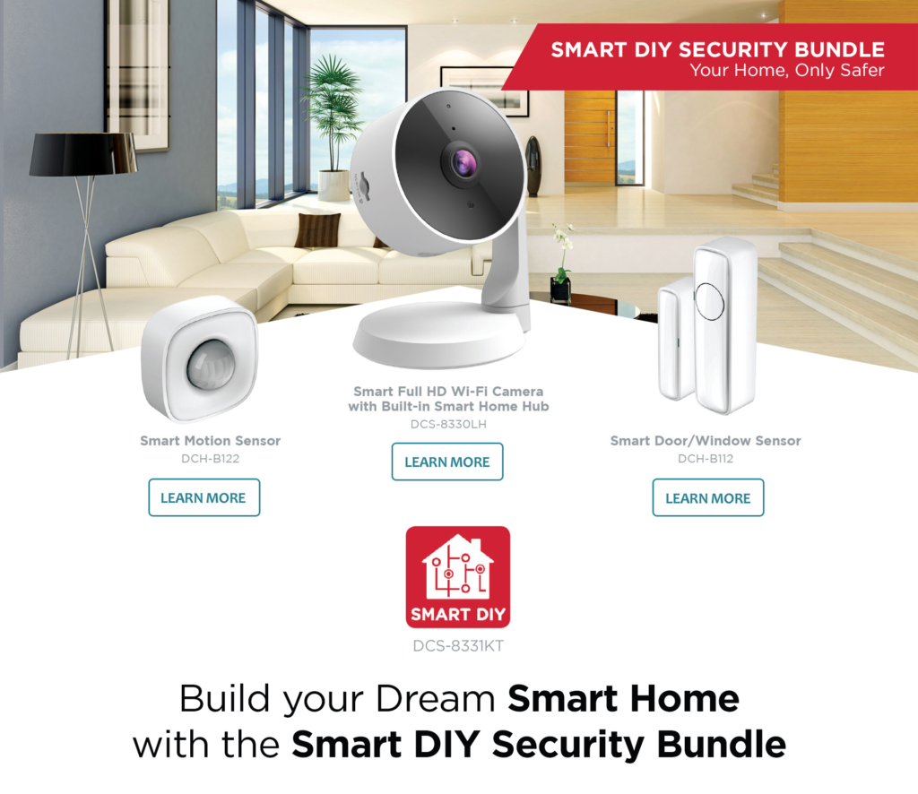 Smart Home Automation - D-LINK Smart DIY Home Security Kit