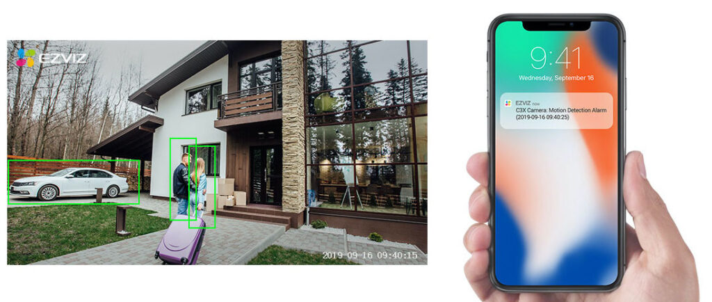 Smart Home Automation - EZVIZ C3X 4mm WiFi Dual-Lens Outdoor Security Camera