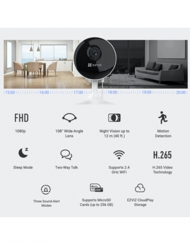 Smart Home Automation - EZVIZ C1C-B 2MP 1080P Full HD WiFi Indoor Camera