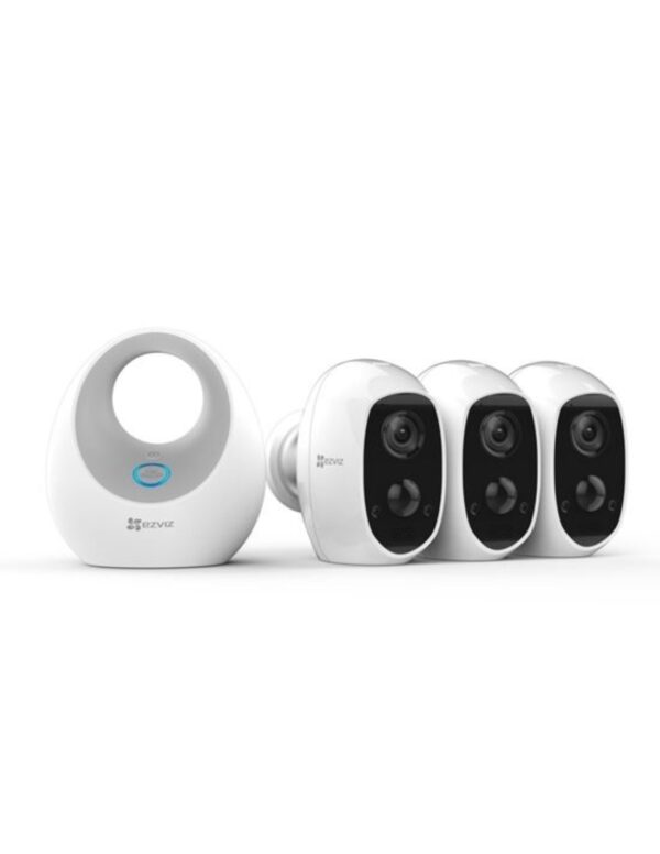Smart Home Automation - EZVIZ C3A Weatherproof Full-HD Wireless Security Camera 3 Pack Bundle