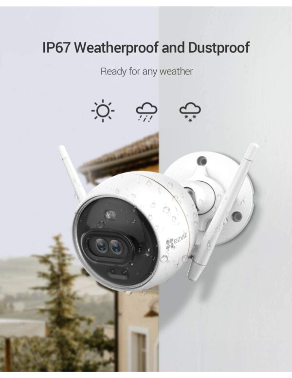 Smart Home Automation - EZVIZ C3X 2.8mm WiFi Dual-Lens Outdoor Security Camera