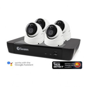 Smart Home Automation - Swann Master Series 4x 4K Dome Camera with 8CH 2TB NVR Security System