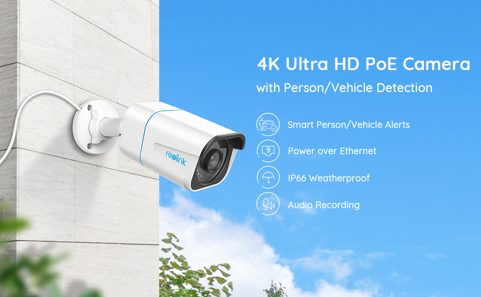 reolink 4k security camera, outdoor camera 8MP