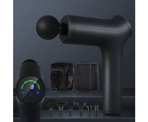 Smart Home Automation - 30 Speed LCD 6 Head Deep Muscle Tissue Massage Gun