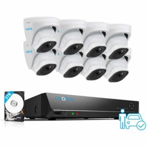 Reolink 8x PoE Dome Cameras 8MP 4K 16CH 3TB NVR System