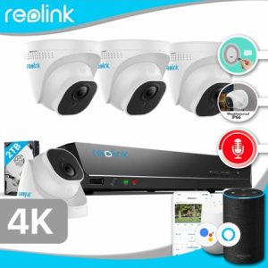 Smart Home Automation - Reolink 4x PoE Cameras 8MP 4K 8CH 2TB NVR System