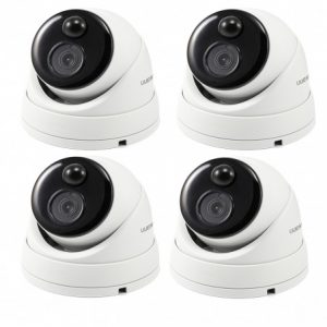 Swann 4x 1-Way Audio Facial Recognition 4K Dome Cameras