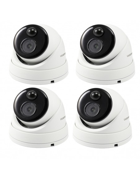 Swann 4x 1-Way Audio Facial Recognition 4K Dome Cameras