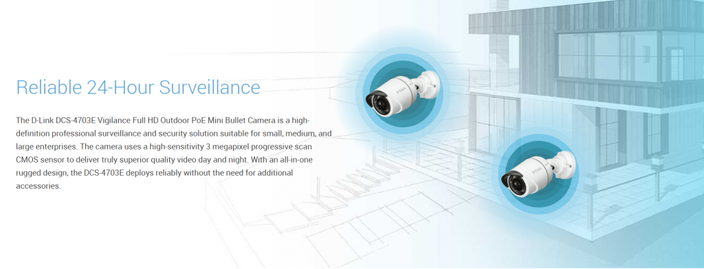 Smart Home Automation - D-LINK 3MP PoE Network Camera